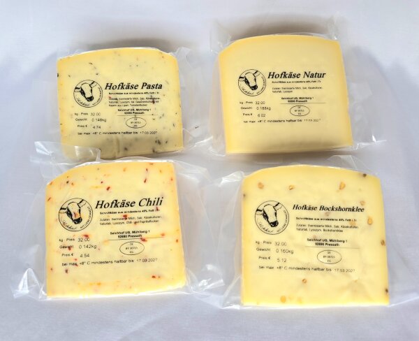 Unser Hofkäse 4 Sorten