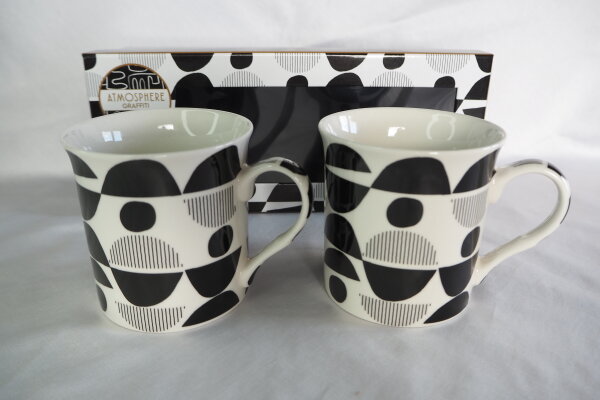 Porzellanbecher 2er Set im Geschenkkarton