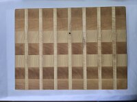 Schneidebrett aus Esche, Birke und Nussbaum